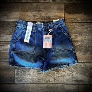 Wax Jean Medium blue Denim Skater Shorts M